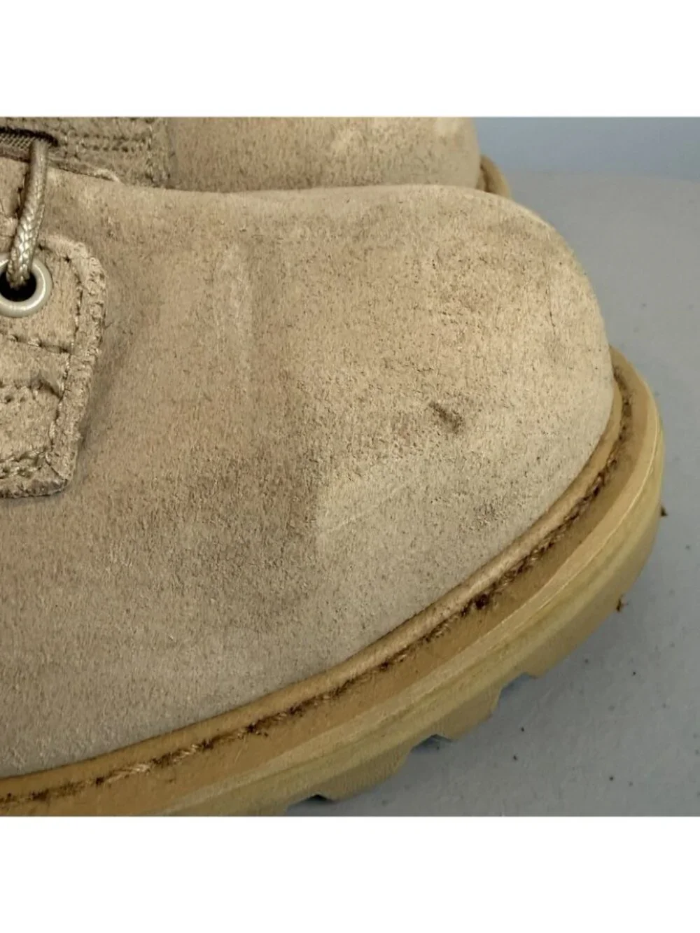 Rocky R6008 Tan Desert Safety Boots Men’s 10.5 W Steel Toe Vibram Tactical